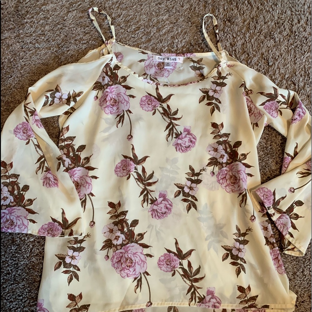 Cold shoulder blouse